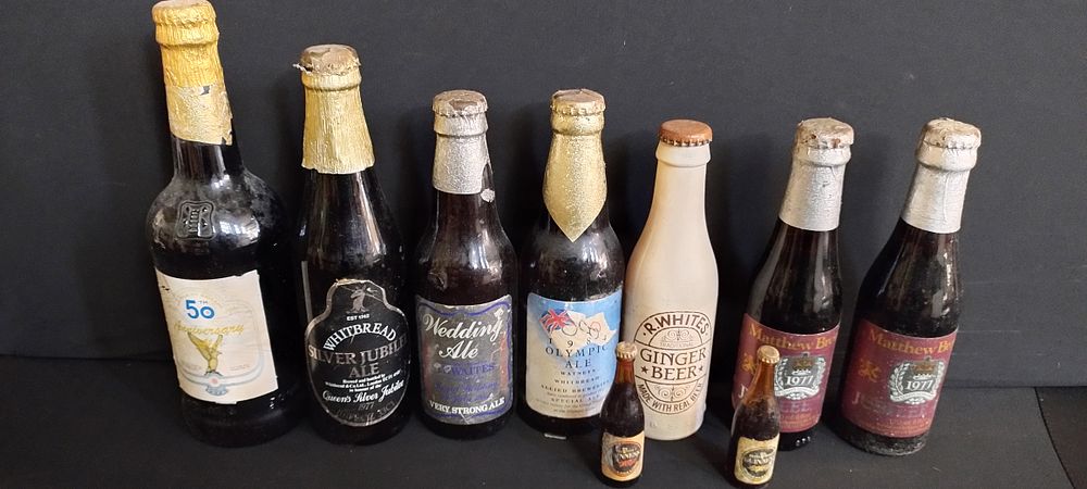 Lot 292: 9 X bottles of vintage ales, Whitbread, Thwaites,...
