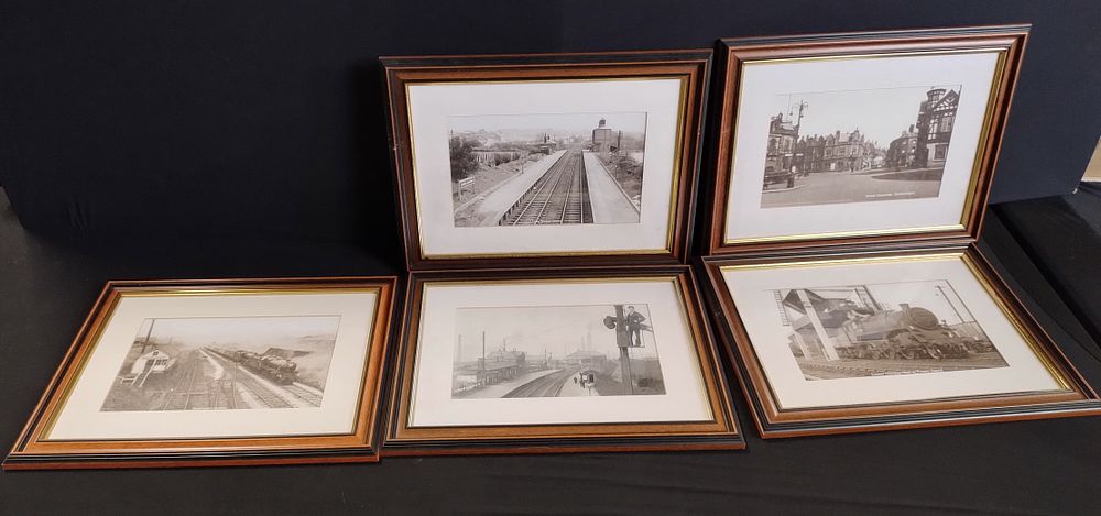 Lot 299: 5 X black and white prints of Darwen...