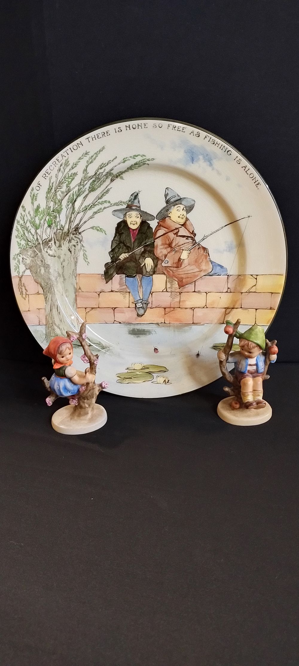 Lot 302: Royal Doulton, The Gallant Fishers plate and 2...