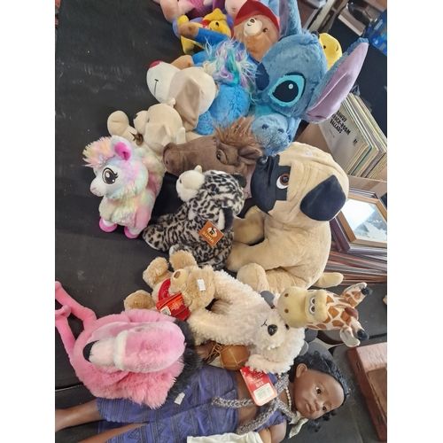 Lot 340: A bundle of kids plush including winning the...