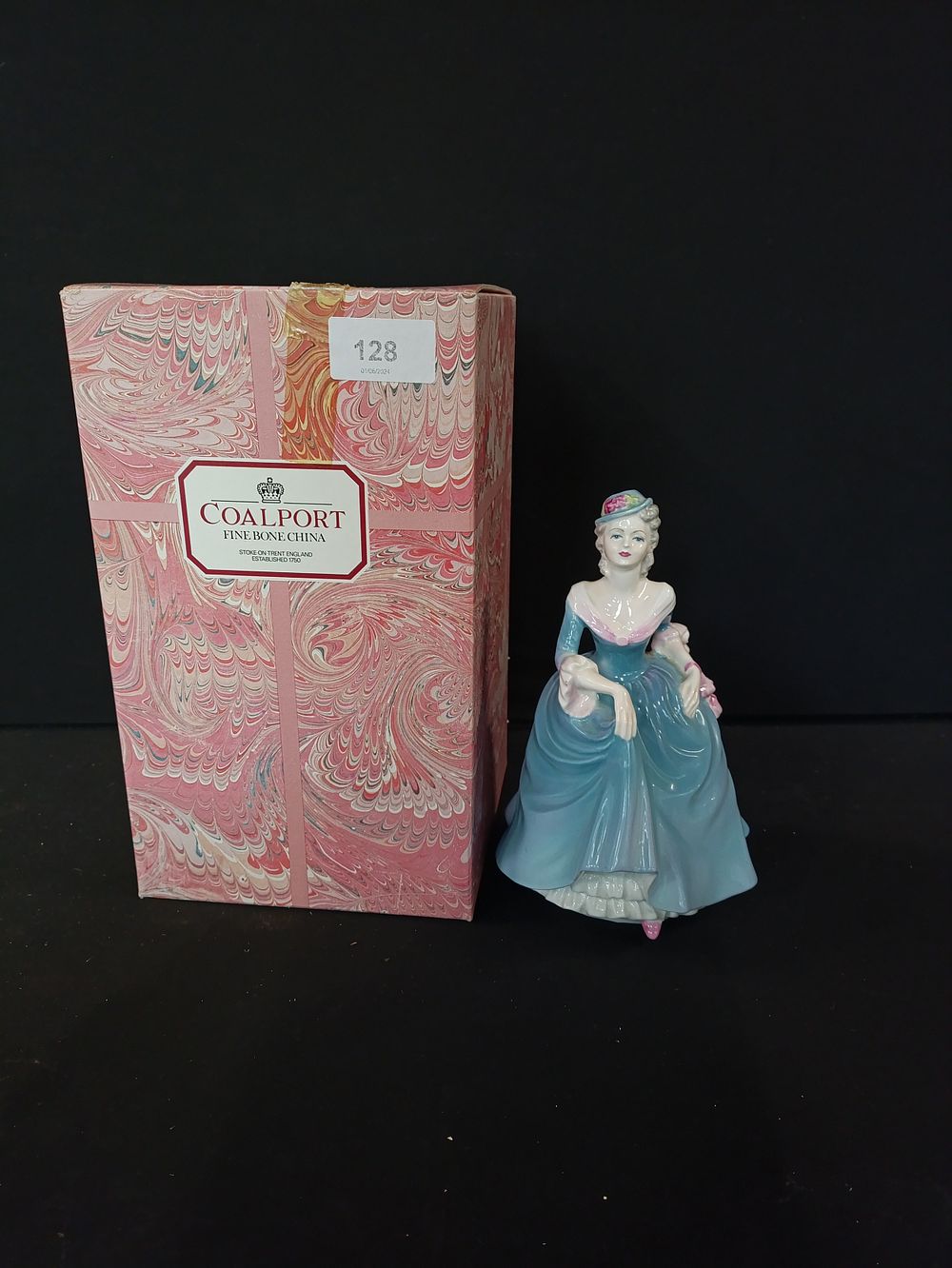 Lot 148: Coalport lady figurine, Ladies of fashion Regina in...