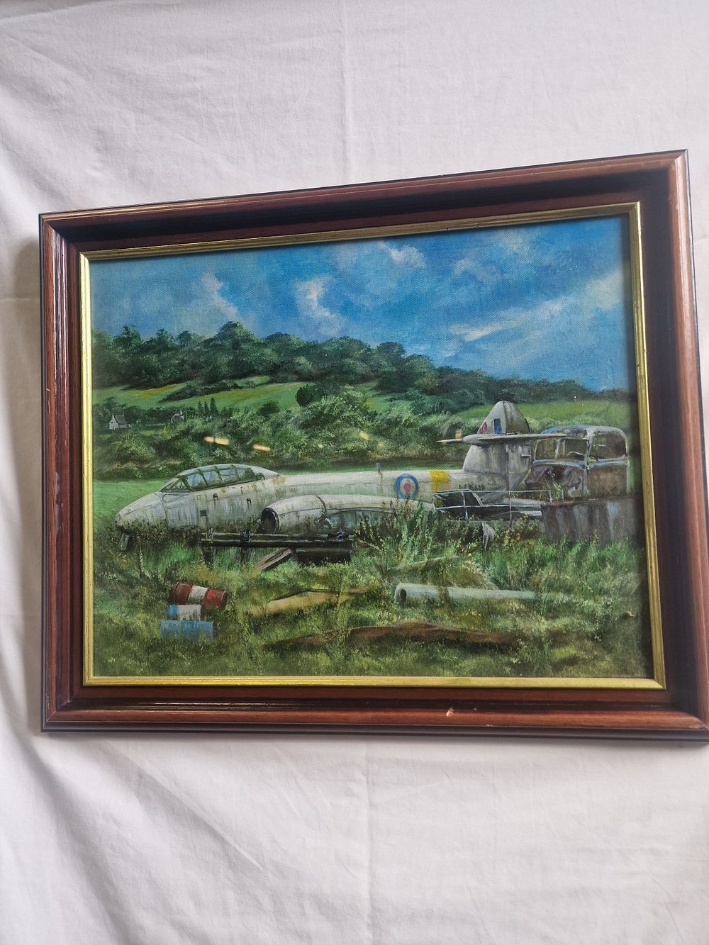 Lot 225: An acrylic on canvas 'I wish I was...