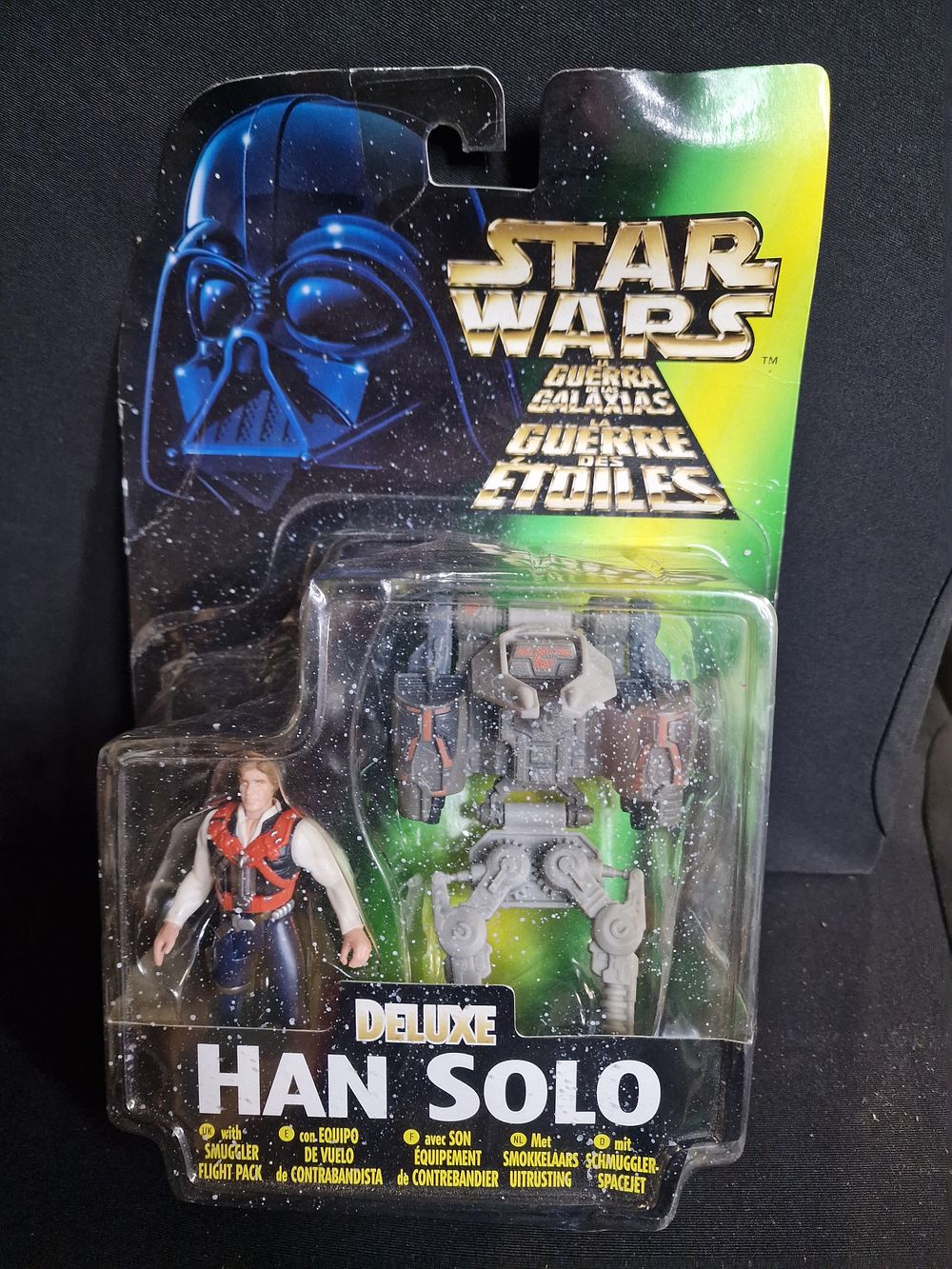 Lot 383: Vintage Star Wars Deluxe Hans Solo with Smuggler...