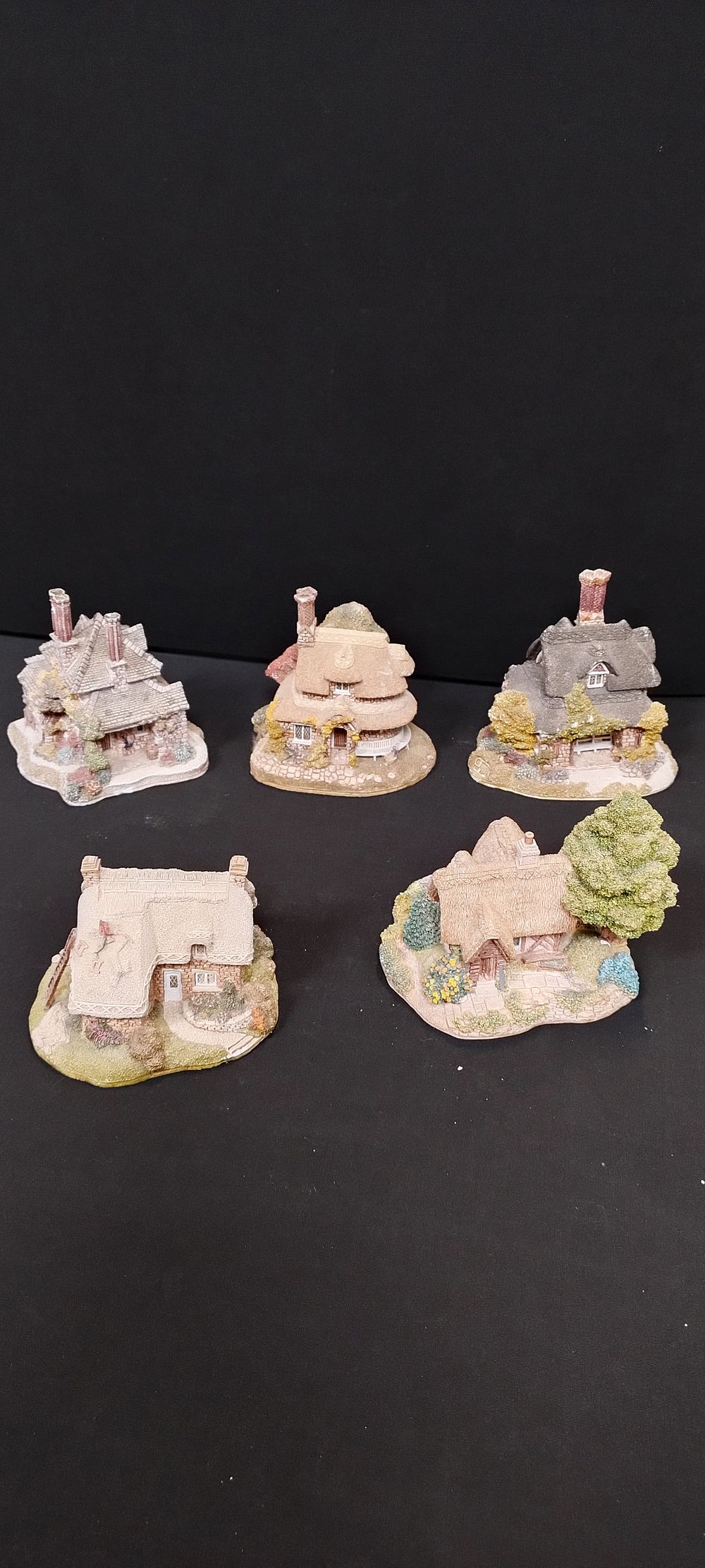 Lot 28: Five Lilliput Lane cottages, woodsman's retreat, Bridal Way,...