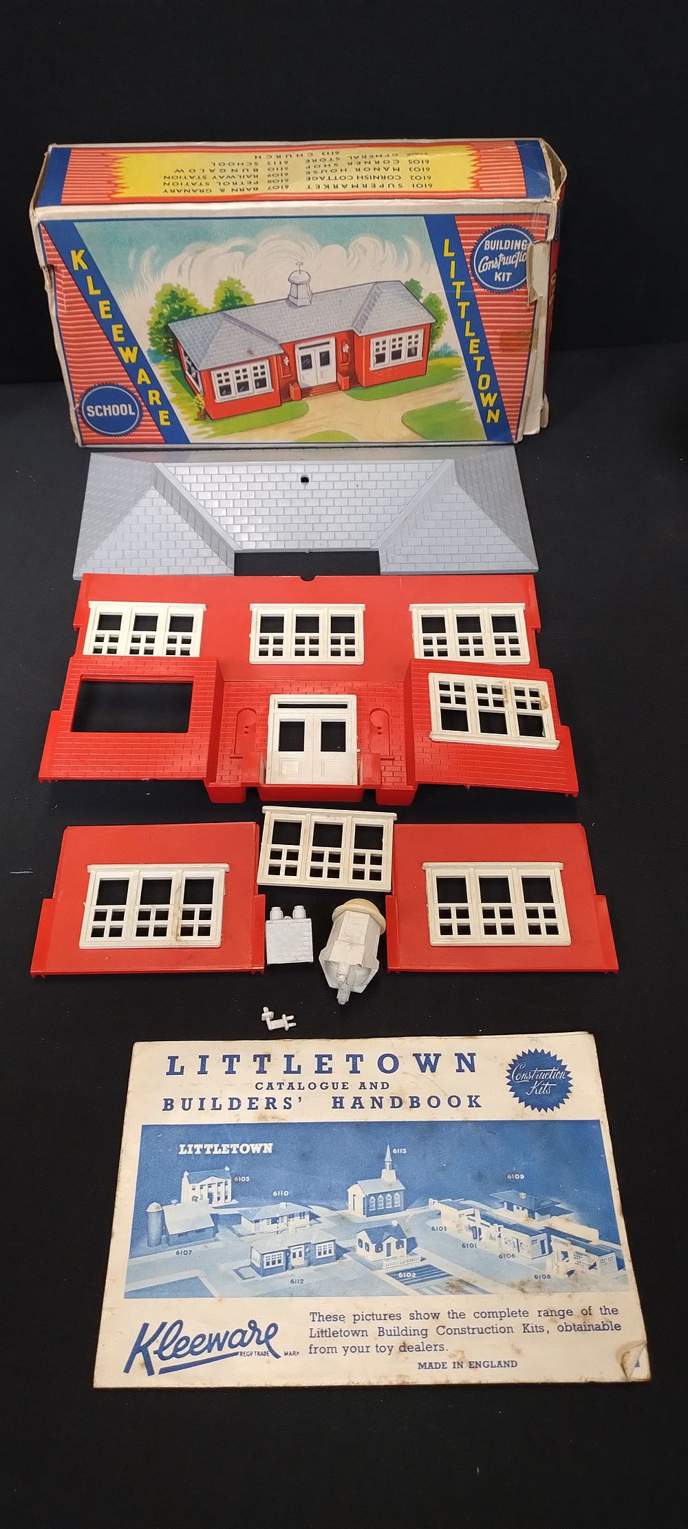 Lot 33: Vintage Kleeware littletown building construction kit of a...