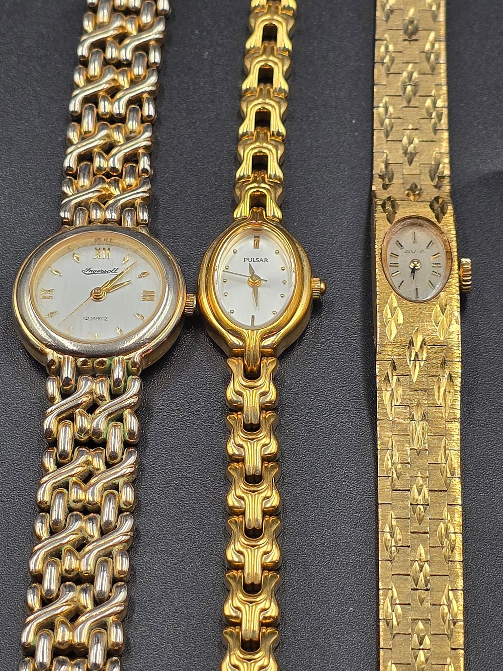 Lot 117: Three vintage ladies dress watches. Includes Ingersoll