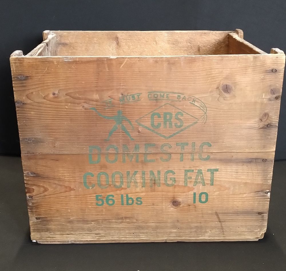 Lot 126: Vintage wooden crate with It Must Come Back,...