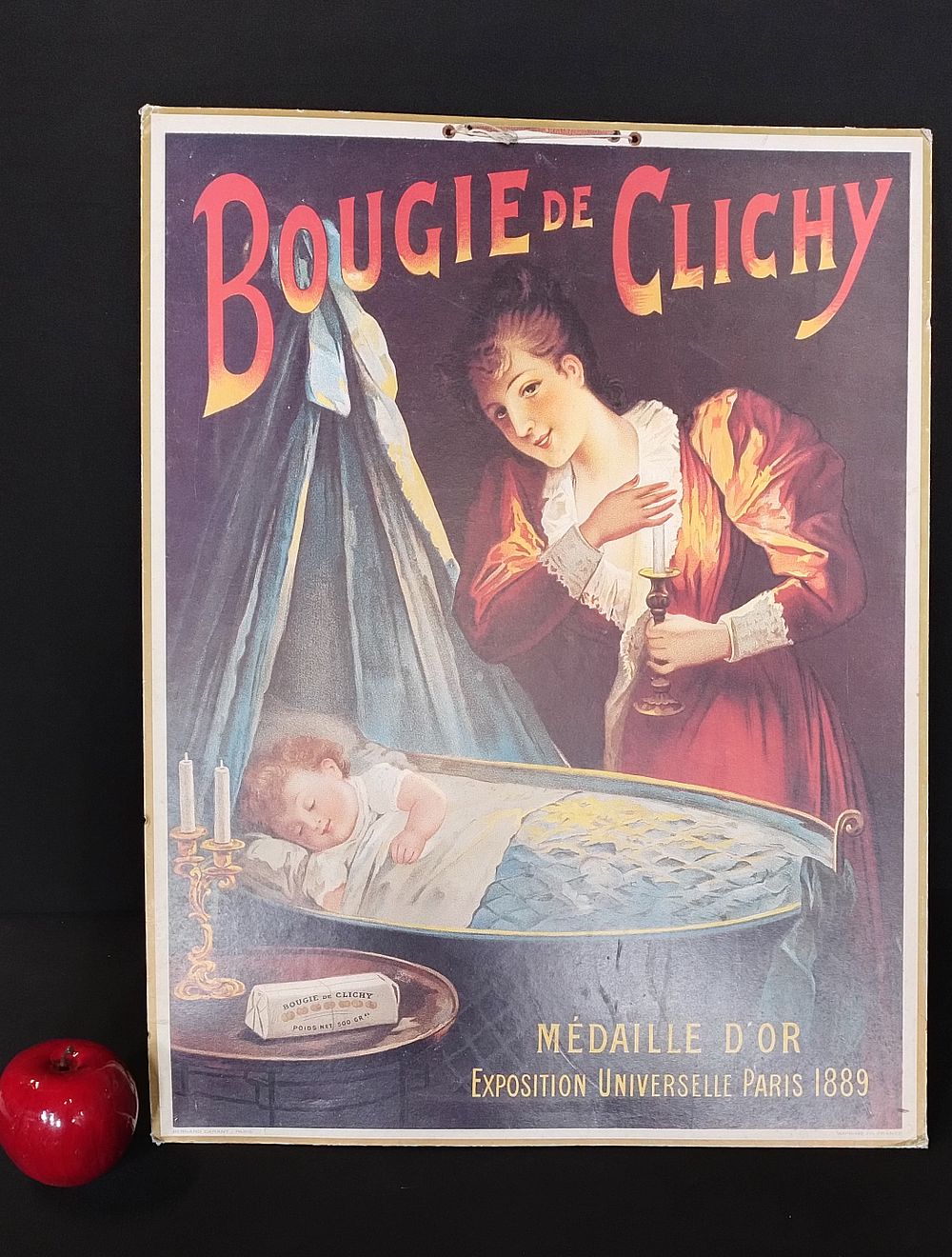 Lot 169: advertising on board for Bougie De Clichy (...