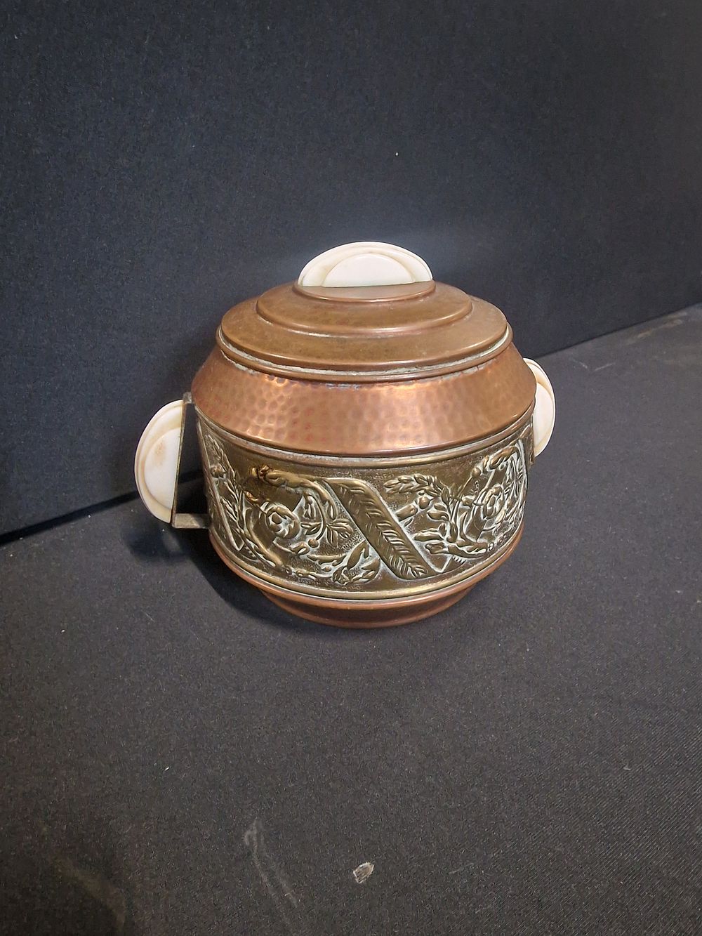Lot 201: Vintage Copper Ice Bucket with Lid