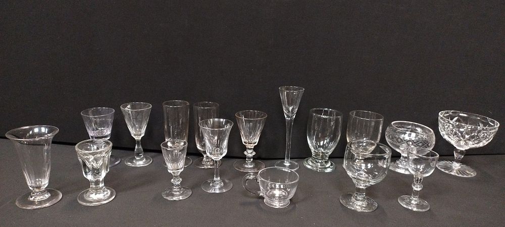 Lot 263: Selection of cut glasses including an 1800's french...
