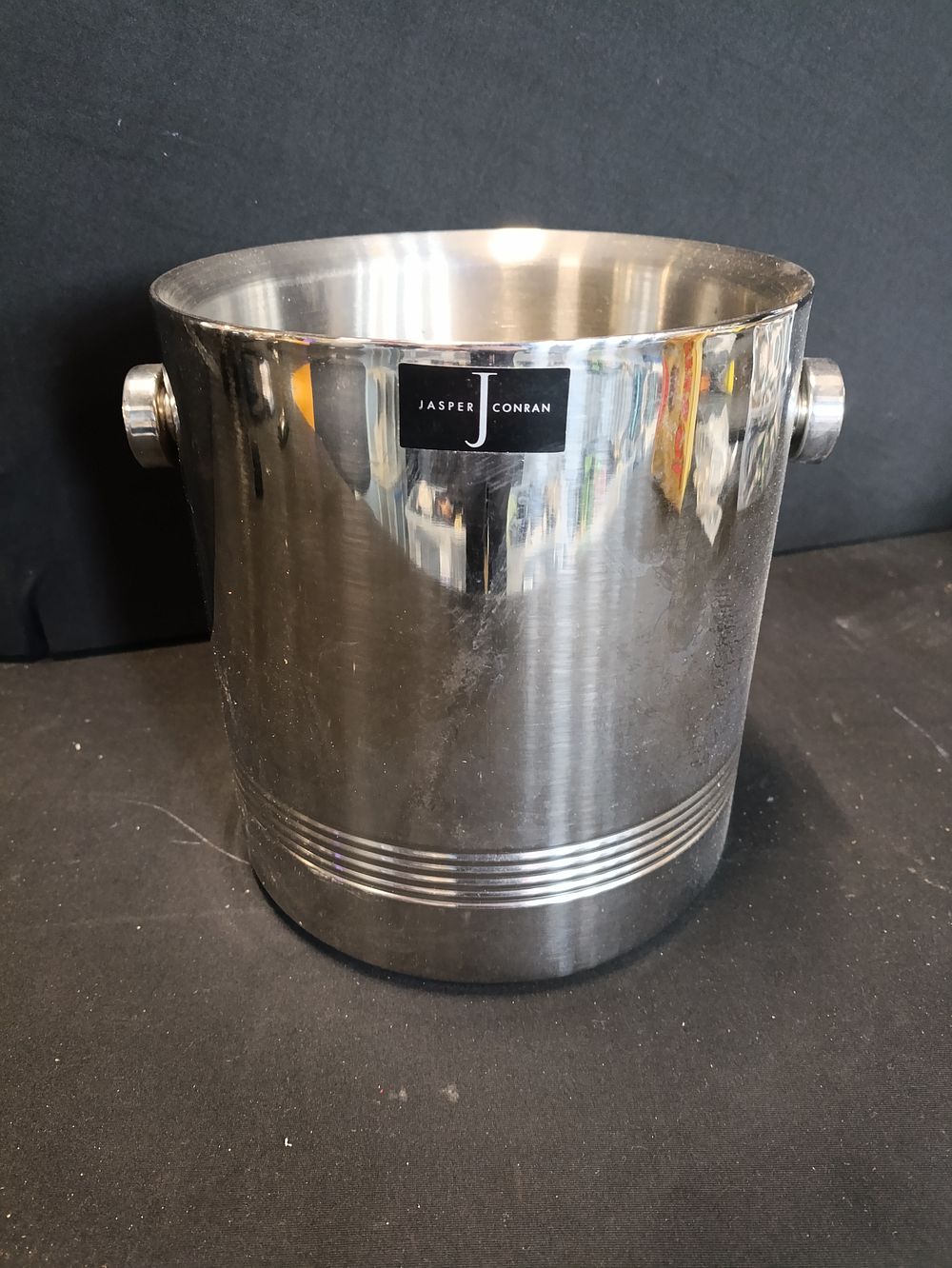 Lot 281: Jasper Conran Silver Tone Ice Bucket/ Champagne Bucket