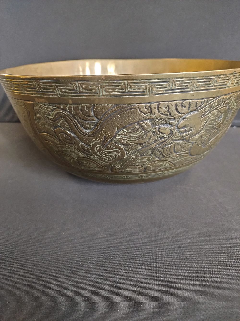 Lot 299: Early 20th Century Heavy Chinese well cast bowl...