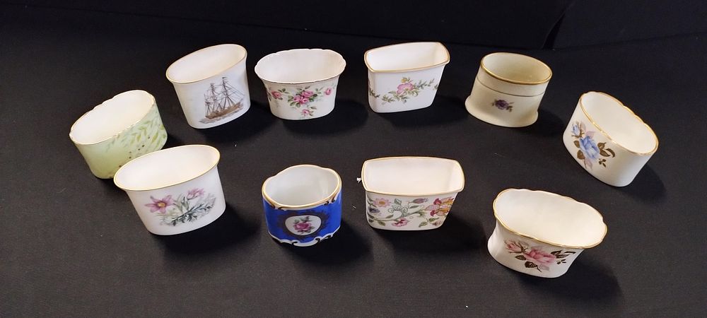 Lot 318: Various makers Toothpick holders including Royal Worcester, Minton,...