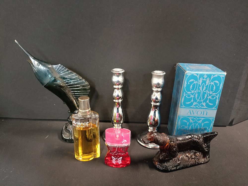 Lot 335: Selection of vintage perfumes/colognes including Aviance Prince Matchabelli,...