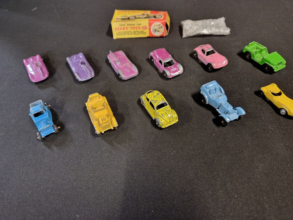 Lot 417: Collection of vintage diecast model cars. Including Dinky,...