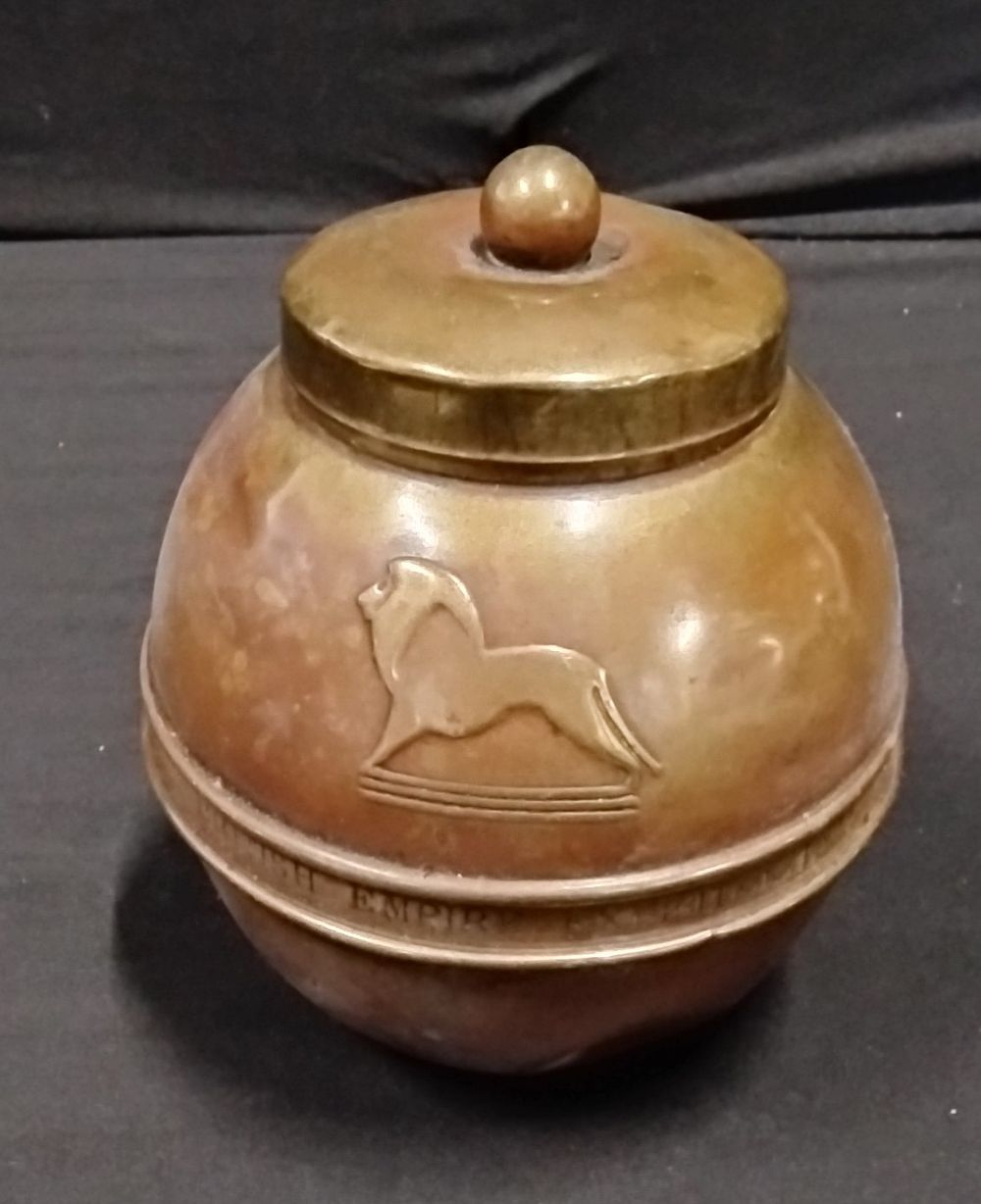 Lot 437: British Empire Exhibition 1924 Souvenir Lipton tea caddy...