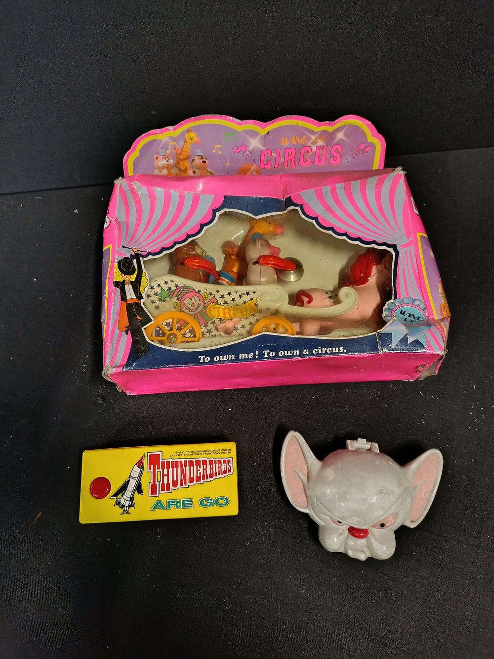 Lot 451: Vintage Wind Up Plastic Circus Wagon With Musical...