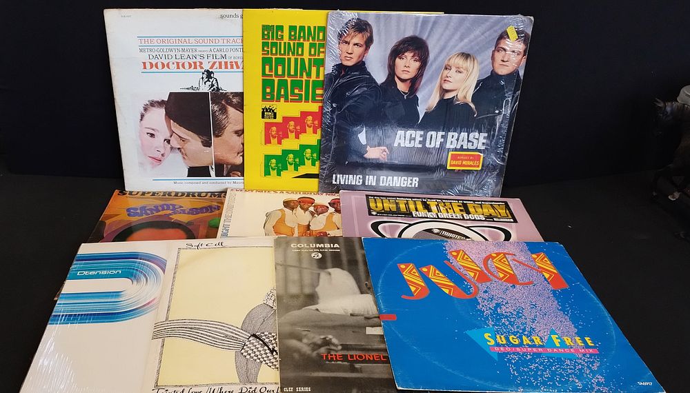 Lot 188: 10 vinyl albums. various artists and genres including...