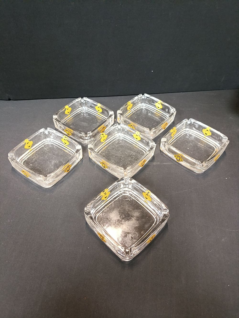 Lot 230: 6 Vintage Boddingtons Pubs glass ashtrays