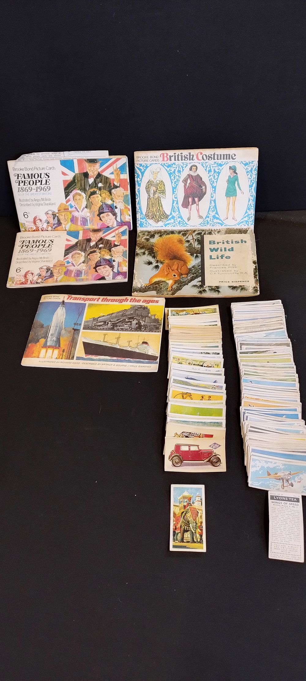 Lot 429: Brook Bond picture cards, Brook Bond tea transport...