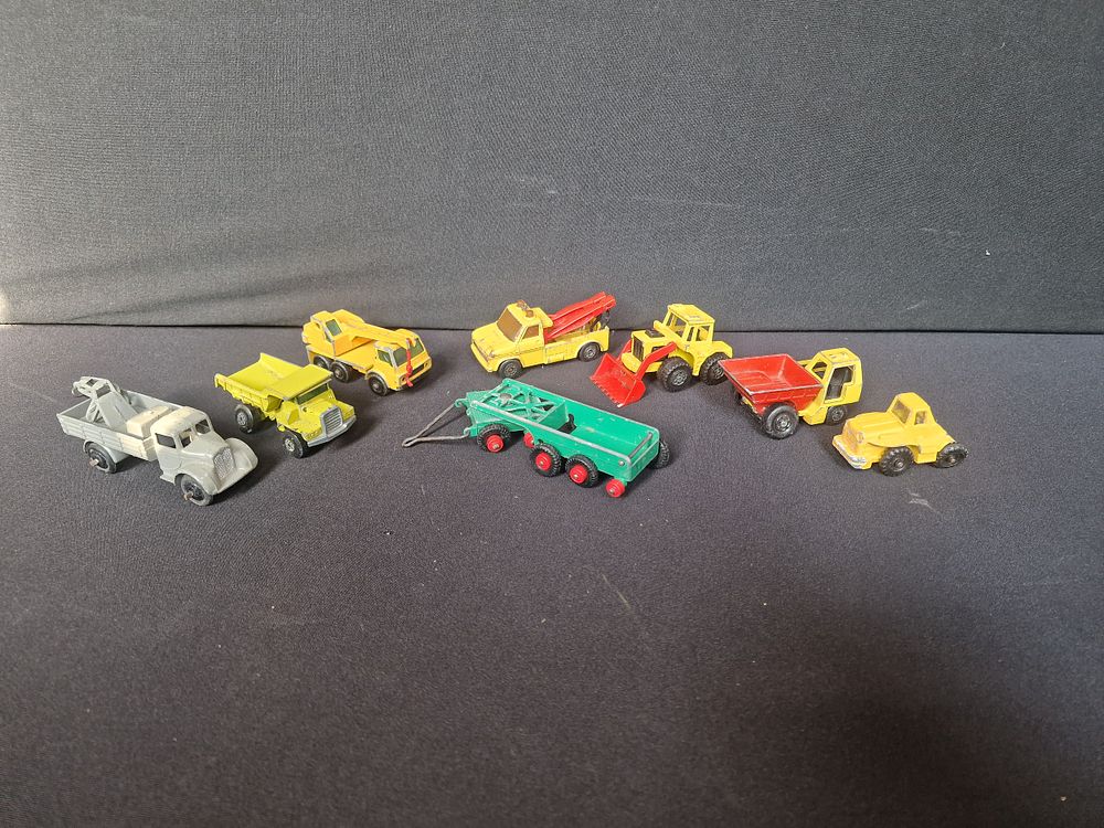 Lot 386: Collection of vintage diecast model construction vehicles including...