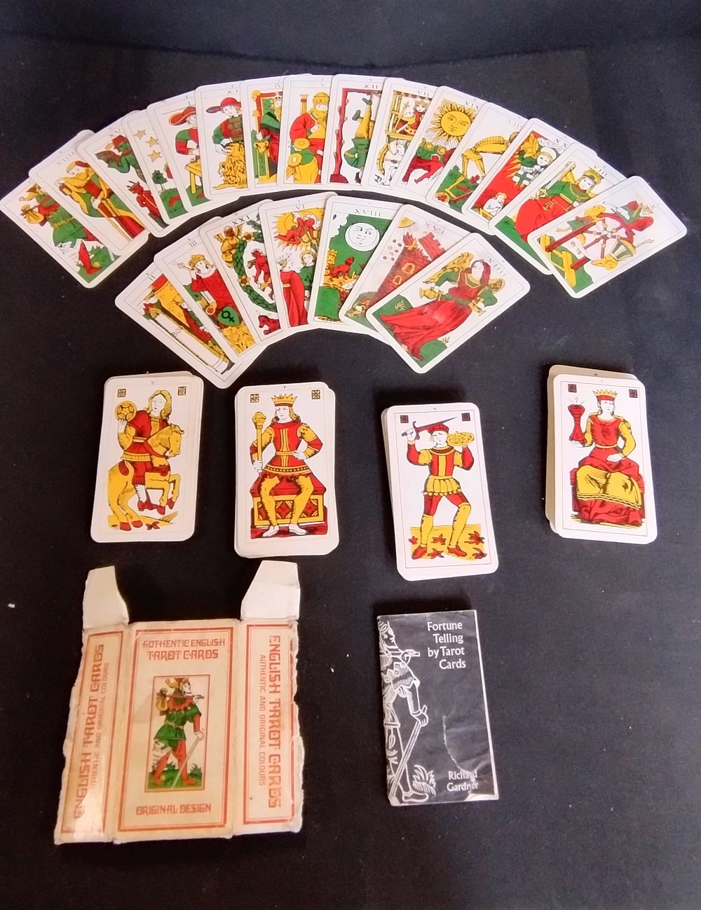 Lot 457: Authentic English Tarot cards for fortune telling