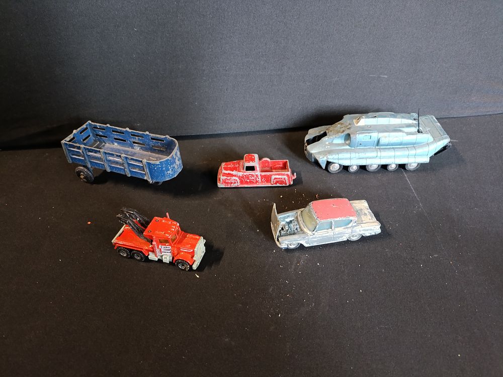 Lot 490: Selection of vintage model vehicles including Captain Scarlet,...