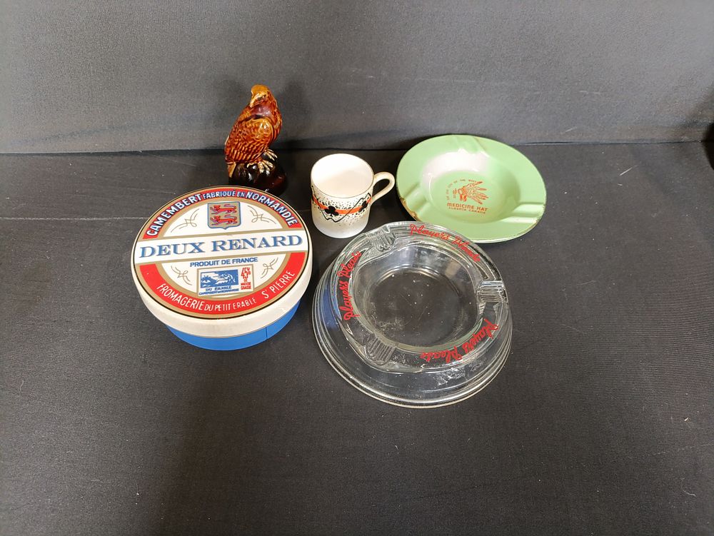 Lot 152: Deux Renard French Porcelain Camembert Dish along with...