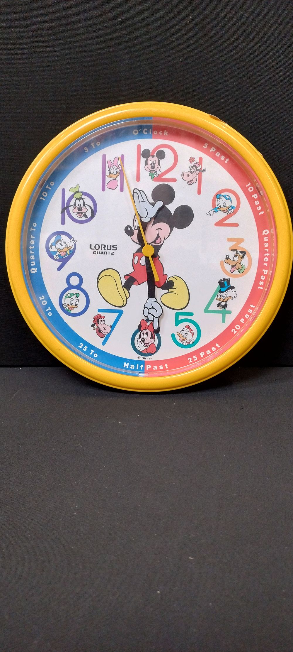 Lot 156: Children's battery operated Lorus Disney clock with Disney...