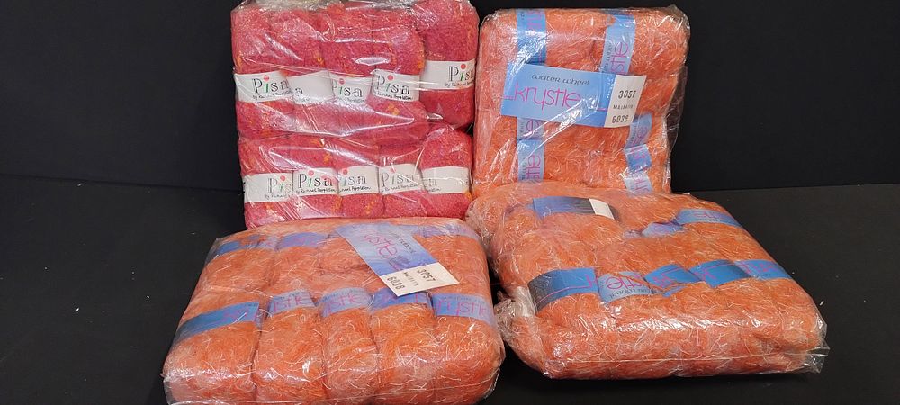 Lot 209: 40 balls of wool, Krystle and pisa in...