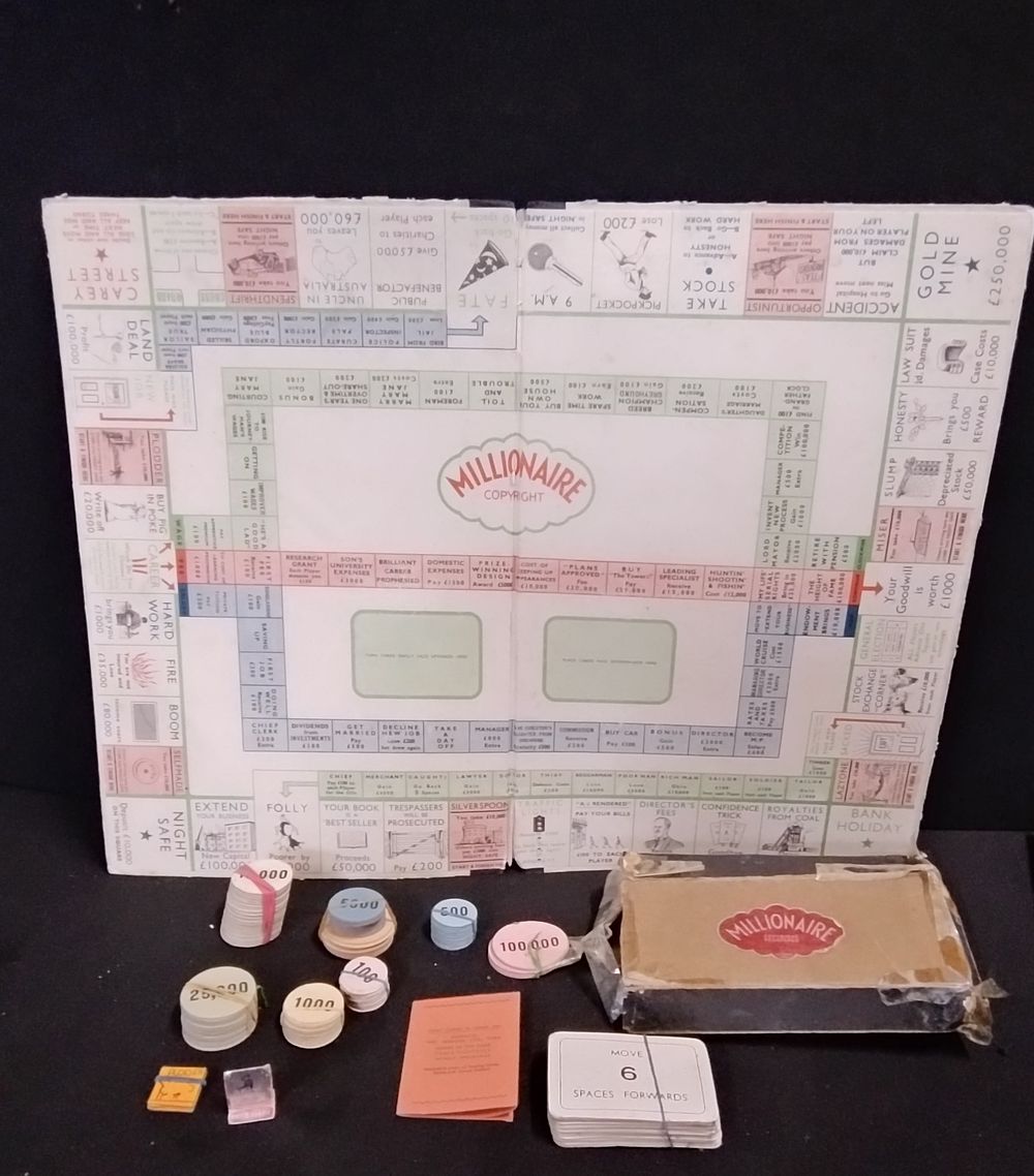 Lot 222: Vintage game of Millionaire, board and pieces