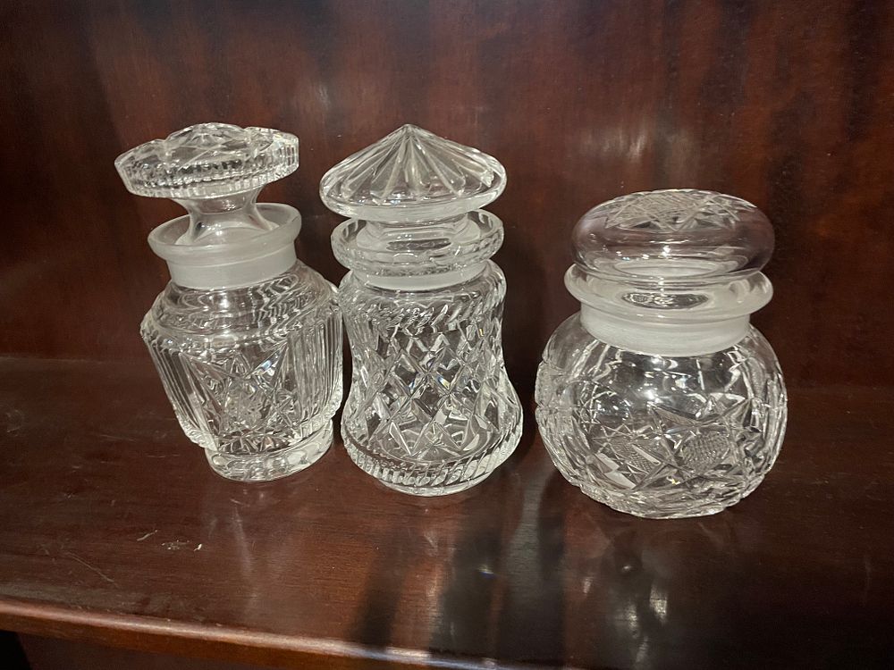 Lot 99: 3 x Crystal Decanters