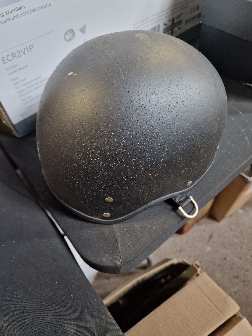 Lot 212: Horse riders helmet