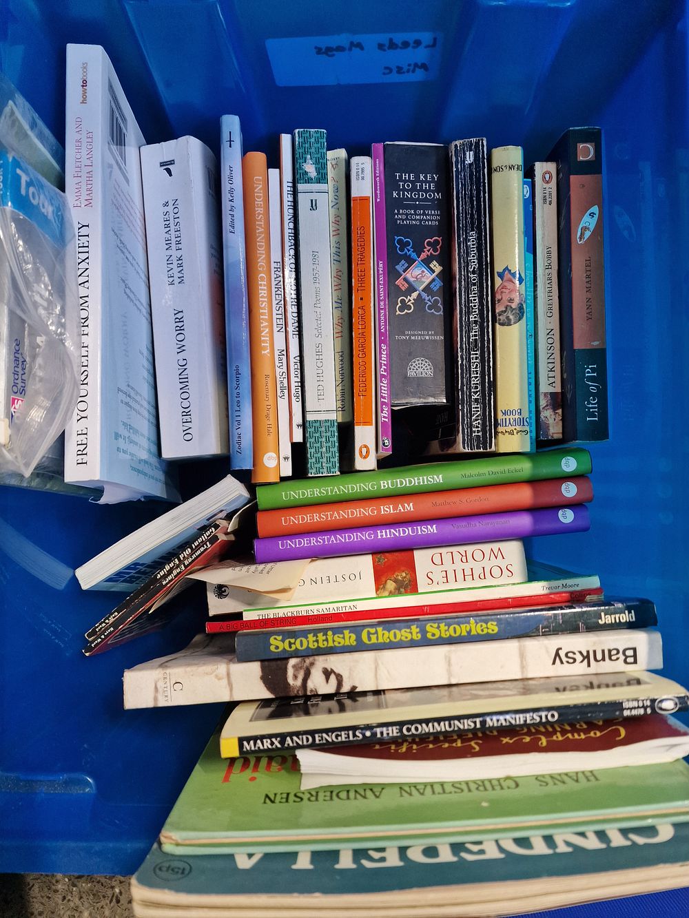 Lot 256: Box of Books Inc Banksy Book