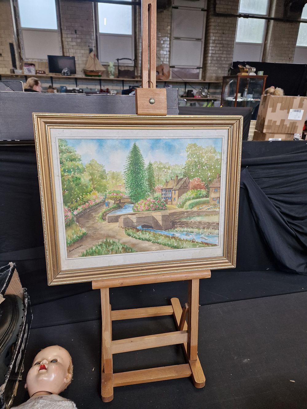Lot 259: Original Framed Watercolour of Sunnyhurst Woods Darwen by...