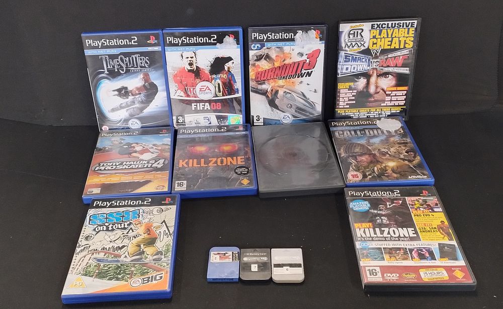 Lot 70: 10 PS2 games, including Burnout 3 , killzone,...