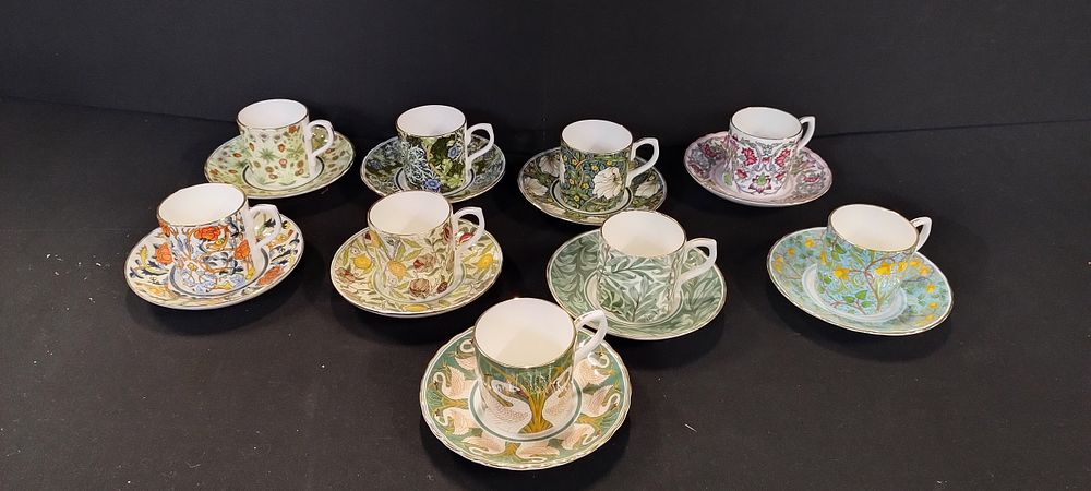Lot 86: William Morris, Museum collections, 13 x Espresso cups...