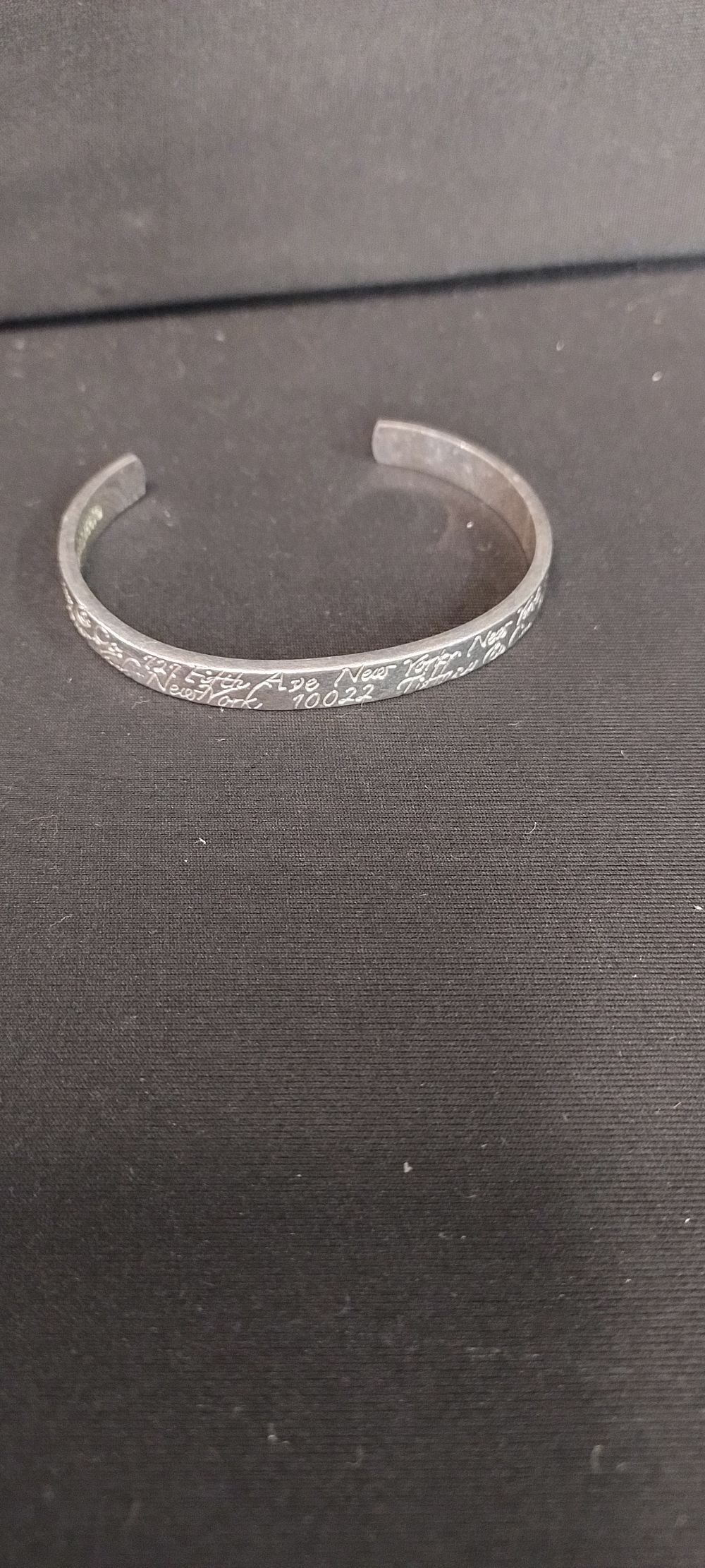 Lot 95: Sterling silver Tiffany &Co bangle weighs approx 20.79g