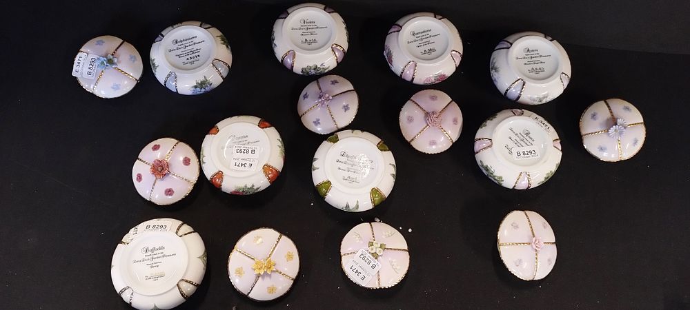 Lot 157: Lena Lu's garden treasures trinket pots from 1999-2000,...