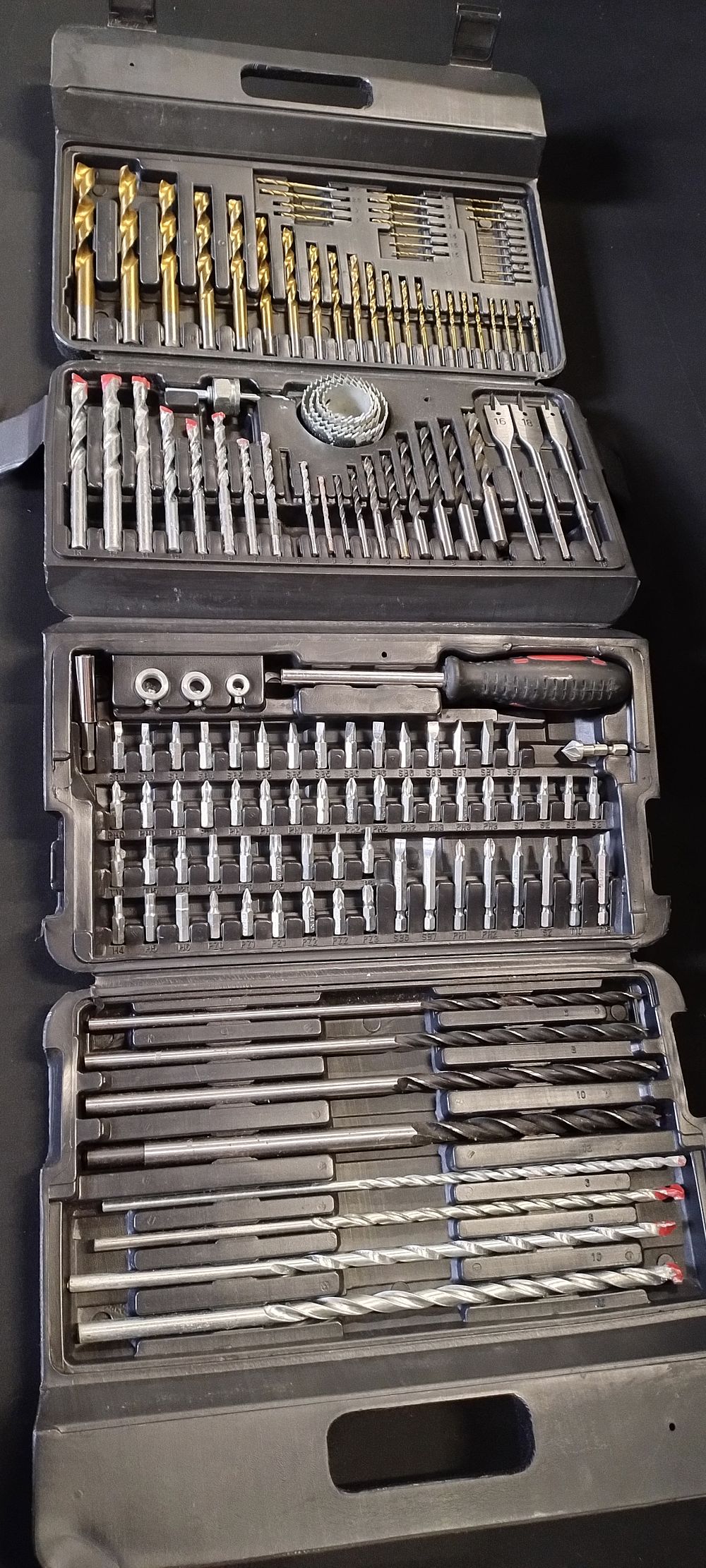 Lot 158: Fold out tool box of various tools and...