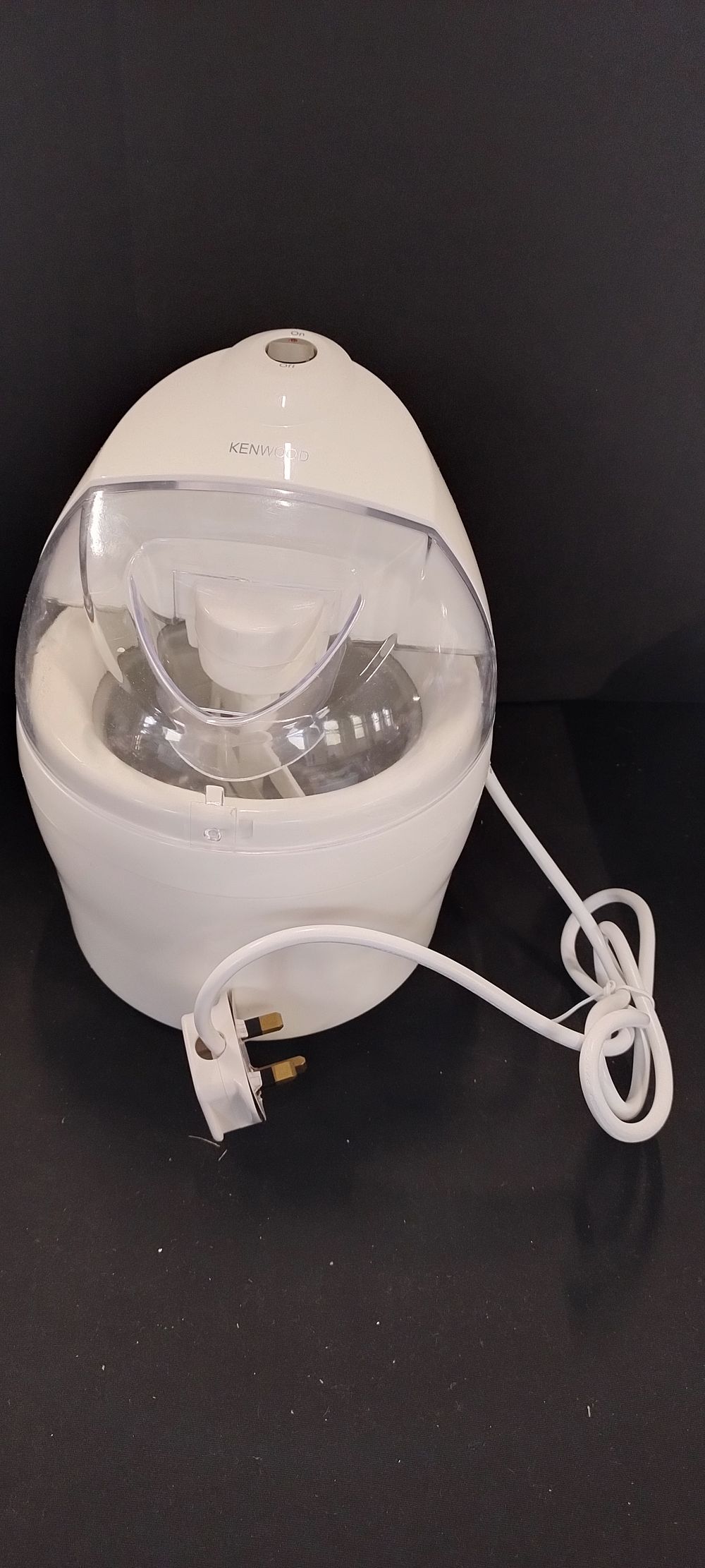 Lot 162: Kenwood Ice Cream Maker boxed. Tested for power