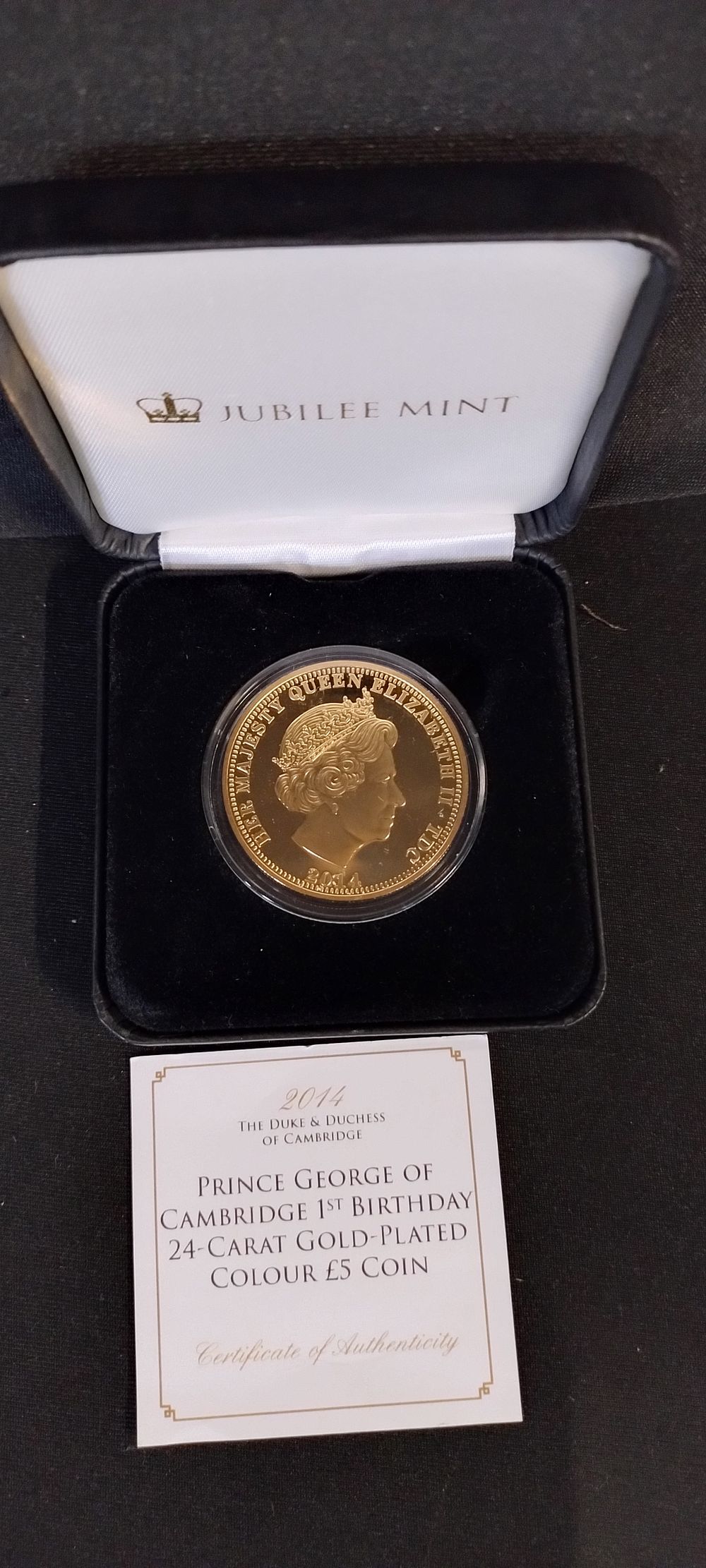 Lot 164: Prince George of Cambridge 1st Birthday 25- Carat...