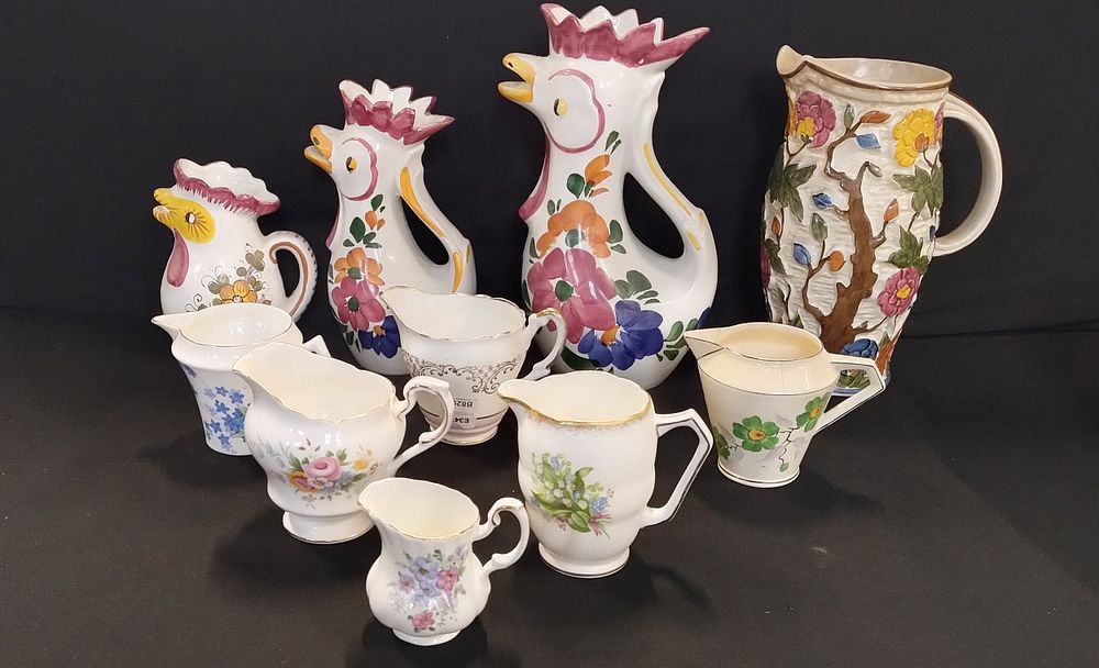 Lot 176: Collection of various jugs including, H.J.Wood, 3 x...