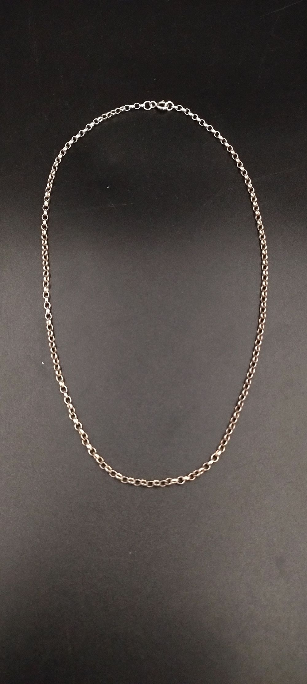 Lot 192: Sterling silver belcher chain measures approx 16 inch...