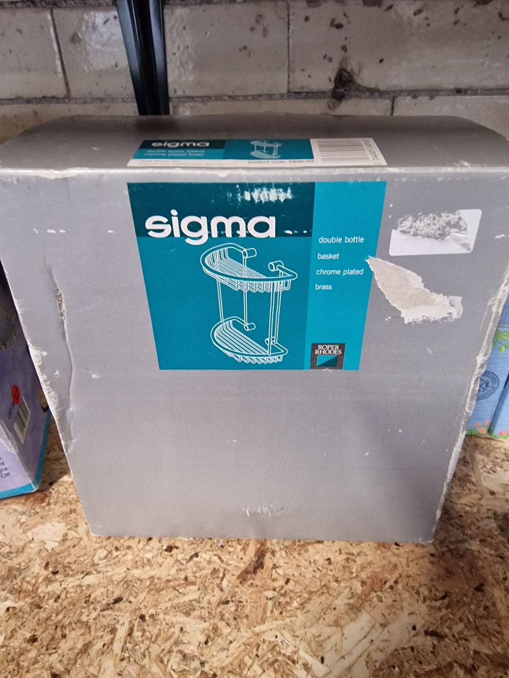 Lot 291: Sigma double bottle basket chrome plated brass