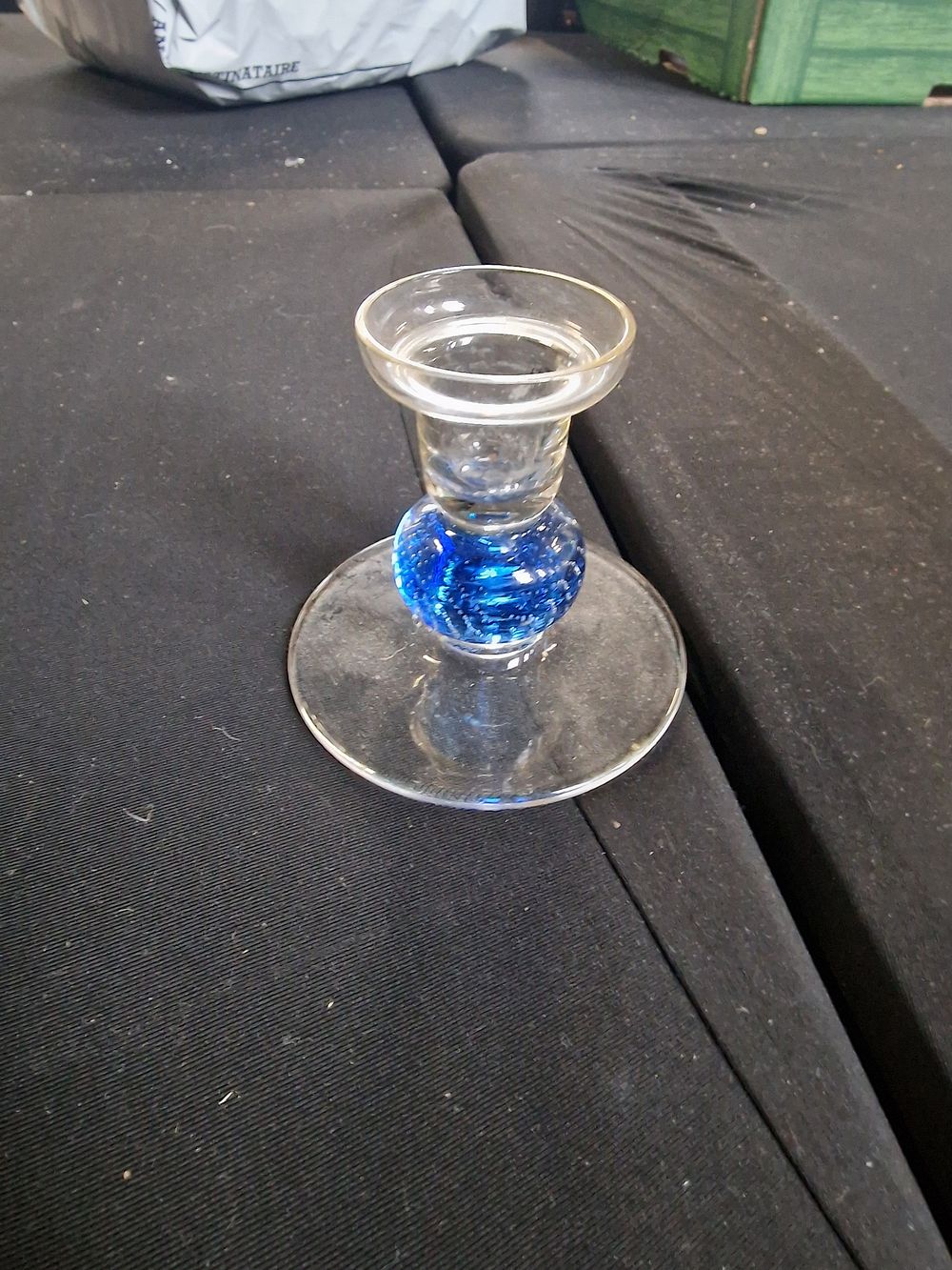 Lot 306: Glass candle holder