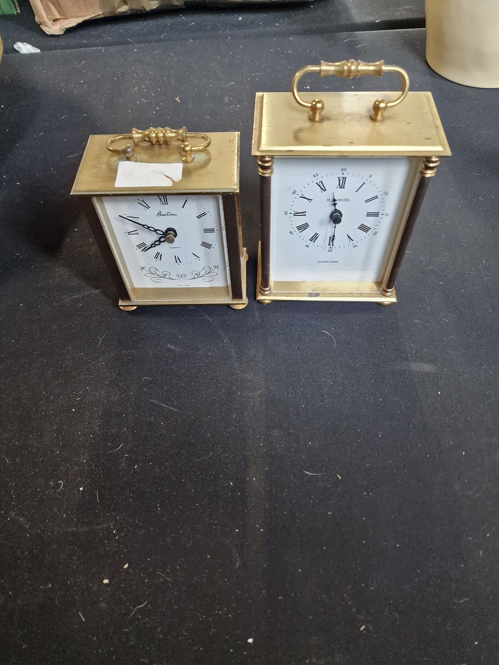 Lot 316: 2x carriage clocks