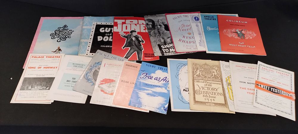 Lot 281: Various vintage Theatre programmes from various years