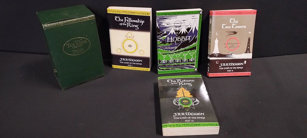 Lot 302: J.R.R. Tolkien. The hobbit, The lord of the...