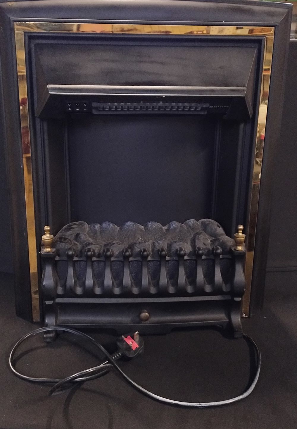 Lot 313: Viscount freestanding Electric Fire. Measures approx H 64...